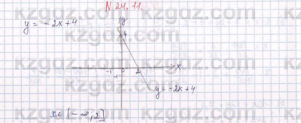 Алгебра Абылкасымова 7 класс 2017 Упражнение 24.11