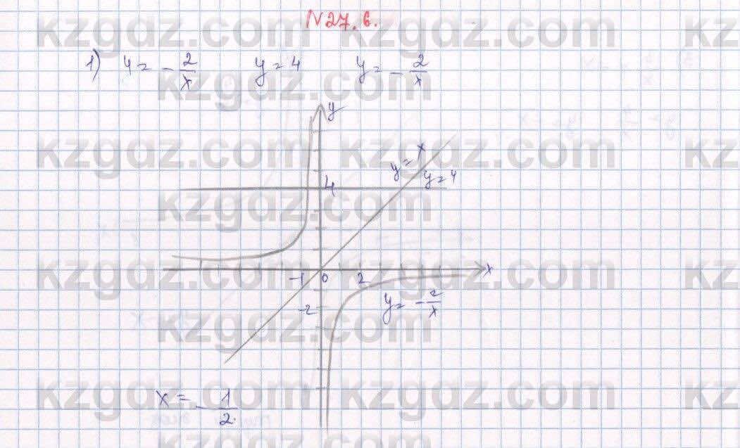 Алгебра Абылкасымова 7 класс 2017 Упражнение 27.6