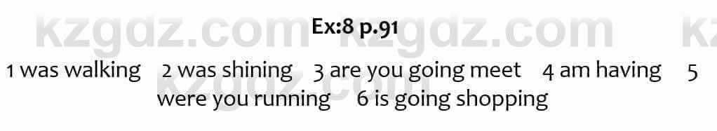 Английский язык Вирджиниия Эванс 6 класс 2018 Упражнение Ex 8