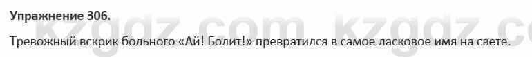 Русский язык и литература Жанпейс 5 класс 2017 Учебник. Часть 1 Упражнение 306