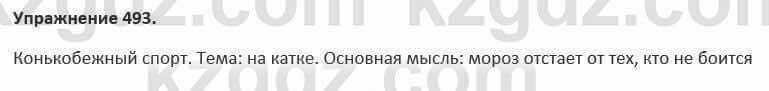 Русский язык и литература Жанпейс 5 класс 2017 Учебник. Часть 2 Упражнение 493