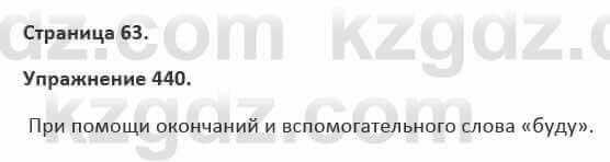 Русский язык и литература Жанпейс 5 класс 2017 Учебник. Часть 2 Упражнение 440