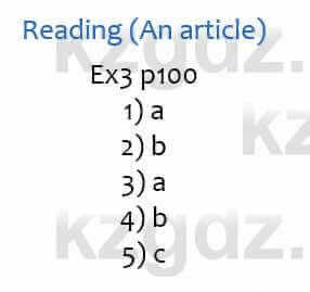Английский язык Ben Goldstein 6 класс 2017 Упражнение Ex3 p100