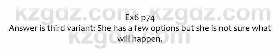 Английский язык Ben Goldstein 6 класс 2017 Упражнение Ex6 p74