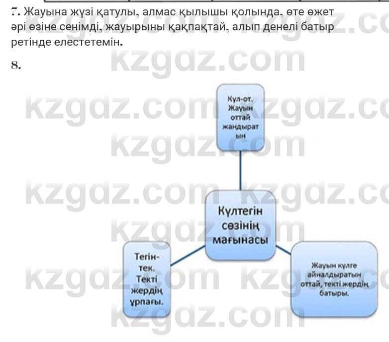 Казахская литература Турсынгалиева 7 класс 2017 Упражнение стр.42