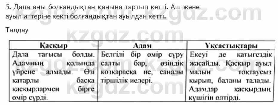 Казахская литература Турсынгалиева 7 класс 2017 Упражнение стр.122