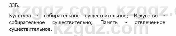 Русский язык Сабитова 5 класс 2017 Упражнение 33Б