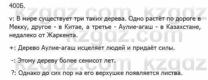 Русский язык Сабитова 5 класс 2017 Упражнение 400Б