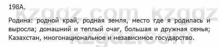 Русский язык Сабитова 5 класс 2017 Упражнение 198А