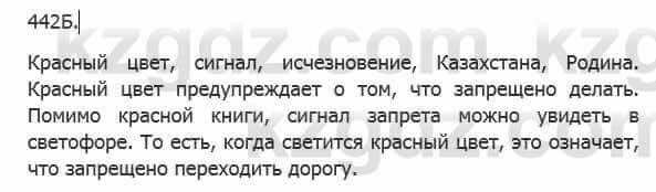 Русский язык Сабитова 5 класс 2017 Упражнение 442Б