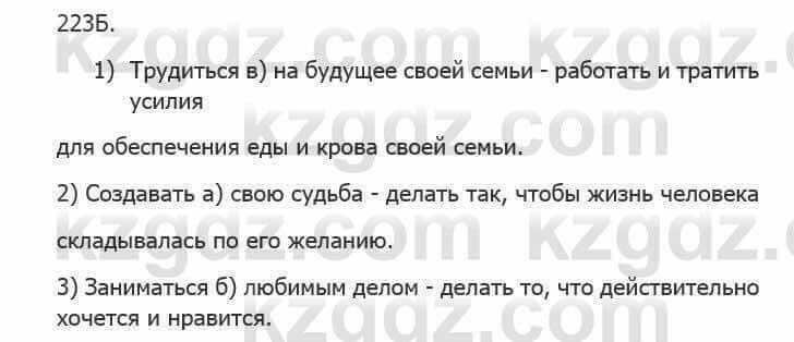 Русский язык Сабитова 5 класс 2017 Упражнение 223Б