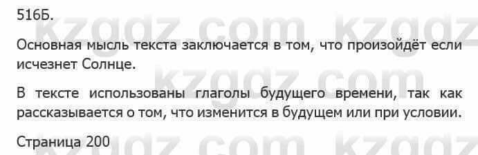 Русский язык Сабитова 5 класс 2017 Упражнение 516Б