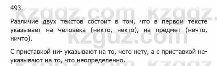 Русский язык Сабитова 5 класс 2017 Упражнение 493