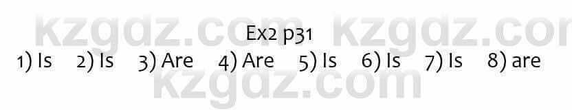 Английский язык Ben Wetz 5 класс 2019 Упражнение Ex2 p31