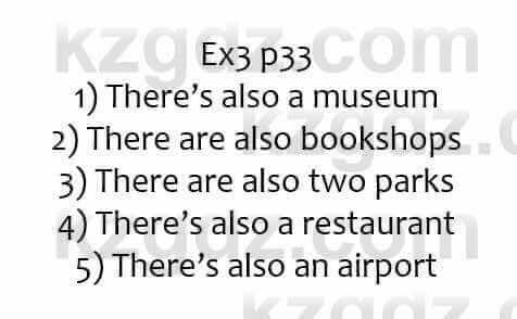 Английский язык Ben Wetz 5 класс 2019 Упражнение Ex3 p33