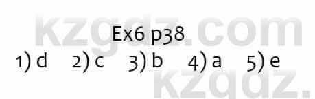 Английский язык Ben Wetz 5 класс 2019 Упражнение Ex6 p38