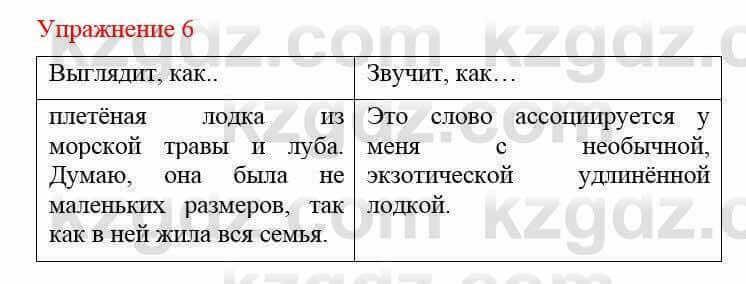 Русский язык и литература Жанпейс У. 8 класс 2018 Упражнение 6