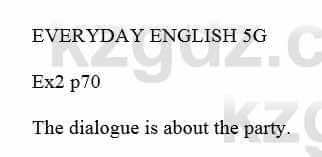 Английский язык Вирджиниия Эванс 5 класс 2017 Упражнение Ex 2