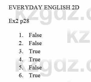 Английский язык Вирджиниия Эванс 5 класс 2017 Упражнение Ex 2