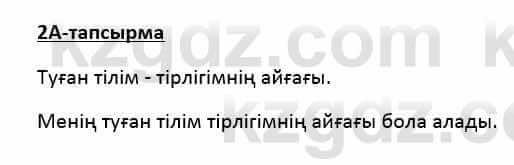 Казахский язык Қапалбек Б. 8 класс 2018 Упражнение 2А