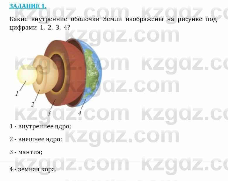 Естествознание Очкур Е. 6 класс 2018 Вопрос 1