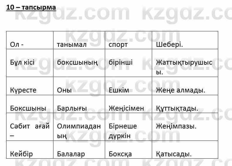 Казахский язык и литература Оразбаева Ф. 6 класс 2018 Упражнение 10