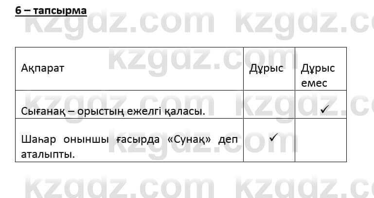 Казахский язык и литература Оразбаева Ф. 6 класс 2018 Упражнение 6