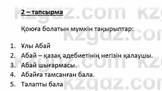 Казахский язык и литература Оразбаева Ф. 6 класс 2018 Упражнение 2