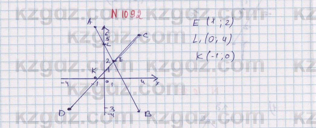 Математика Алдамуратова 6 класс 2018 Упражнение 1092
