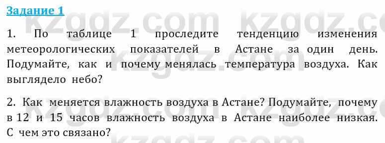 Естествознание Абдиманапов Б.Ш. 5 класс 2017 Задание Задание 1