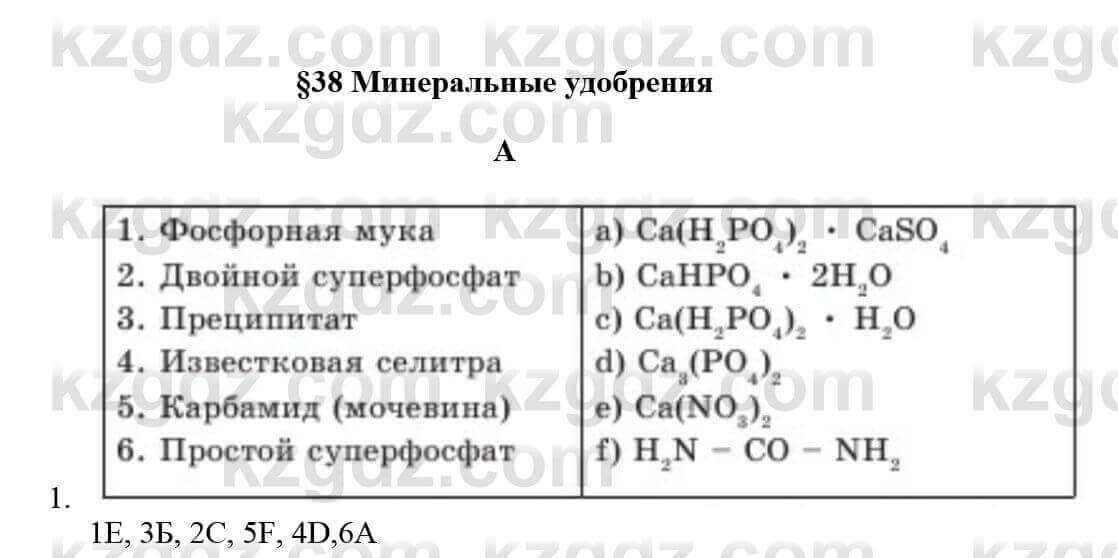 Химия Усманова М. 9 класс 2019 Упражнение 1