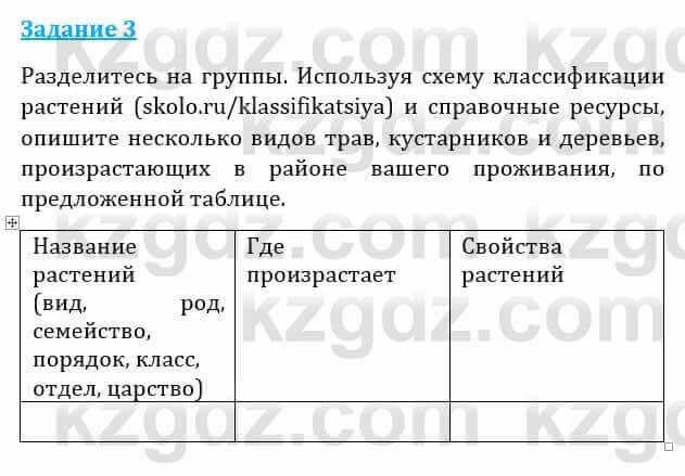 Естествознание Абдиманапов Б.Ш. 6 класс 2018 Задание Задание 3