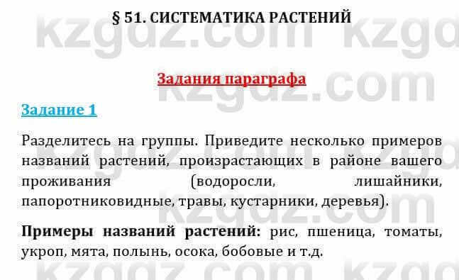 Естествознание Абдиманапов Б.Ш. 6 класс 2018 Задание Задание 1