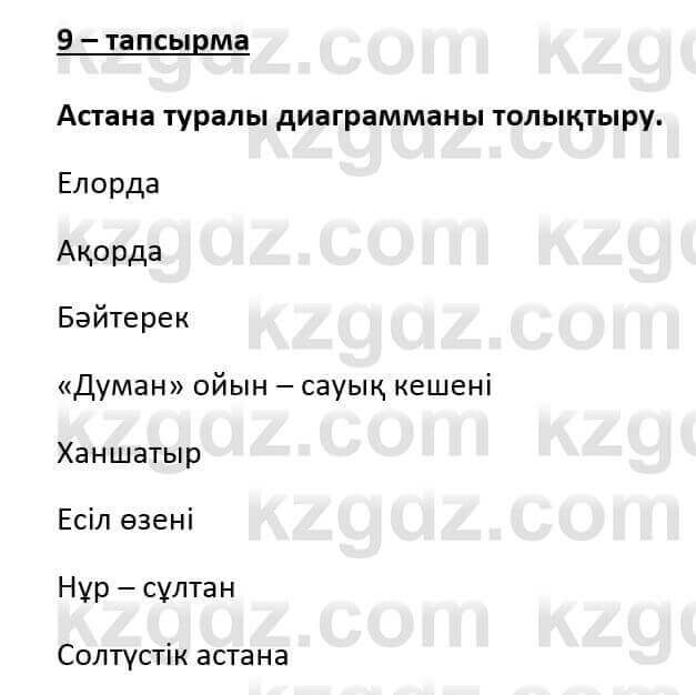 Казахский язык и литература Оразбаева Ф. 6 класс 2018 Упражнение 9