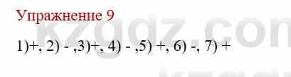Русский язык и литература Жанпейс У. 9 класс 2019 Упражнение 9