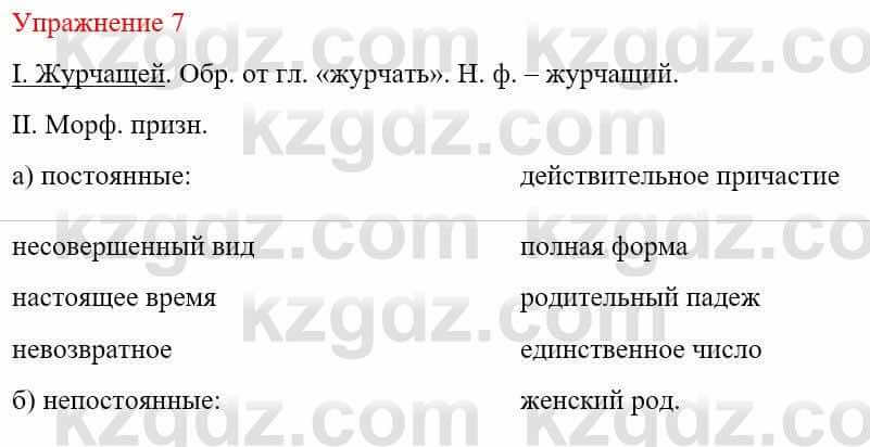 Русский язык и литература Жанпейс У. 9 класс 2019 Упражнение 7