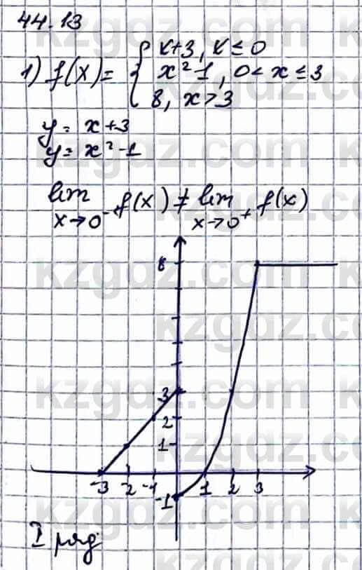 Алгебра Абылкасымова А. 10 класс 2019 Упражнение 44.13