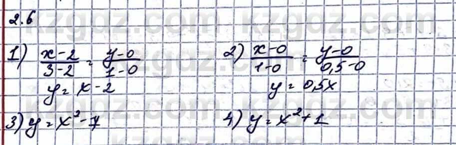 Алгебра Абылкасымова А. 10 класс 2019 Естественно-математическое направление Упражнение 2.6