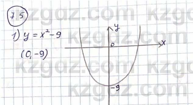 Алгебра Абылкасымова А. 10 класс 2019 Упражнение 7.5