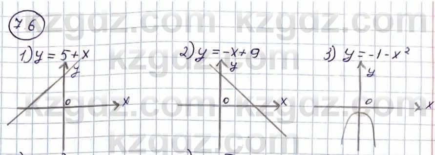 Алгебра Абылкасымова А. 10 класс 2019 Упражнение 7.6