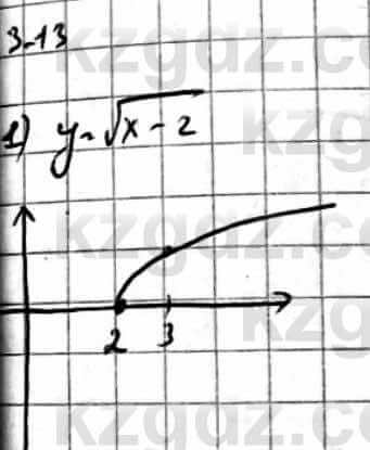 Алгебра Абылкасымова А. 10 класс 2019 Упражнение 3.13
