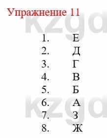 Русский язык и литература Жанпейс У. 9 класс 2019 Упражнение 11