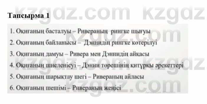 Казахская литература Турсынгалиева С. 5 класс 2017 Упражнение 1