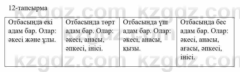 Казахский язык и литература Оразбаева Ф. 5 класс 2017 Упражнение 12