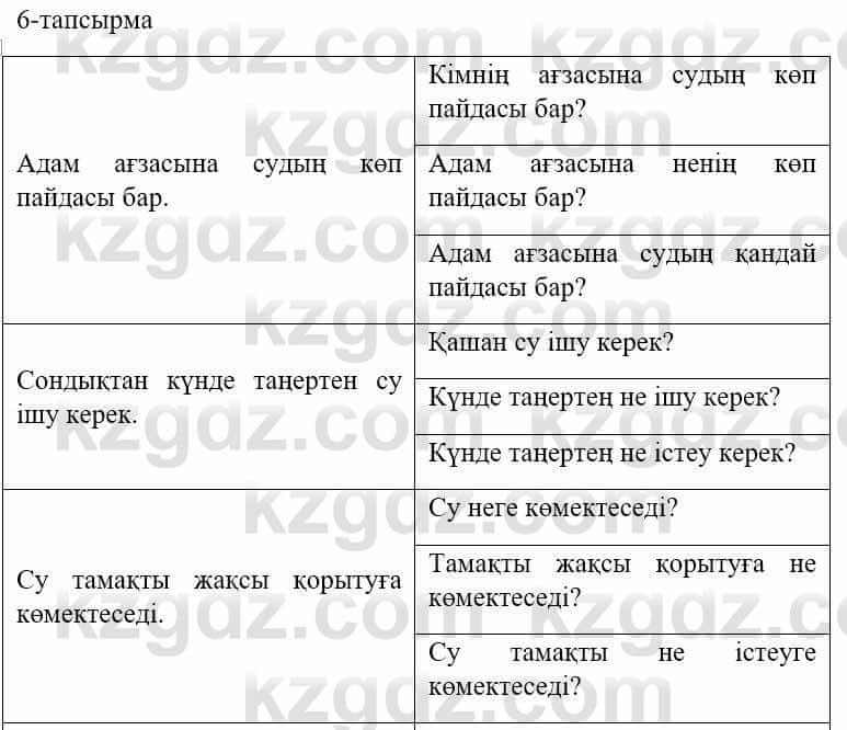 Казахский язык и литература Оразбаева Ф. 5 класс 2017 Упражнение 6