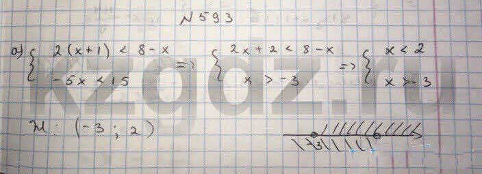 Алгебра Абылкасымова 9 класс Упражнение 593