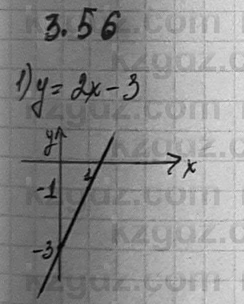 Алгебра Шыныбеков 7 класс 2017 Упражнение 3.56