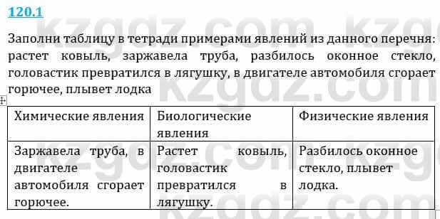 Естествознание Верховцева Л. 5 класс 2019 Вопрос стр.120.1