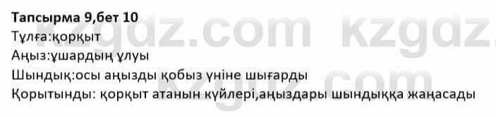 Казахская литература Дерибаев С. 8 класс 2018 Упражнение 9