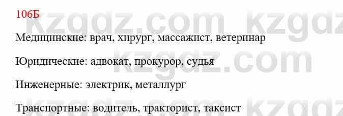 Русский язык Сабитова 8 класс 2018 Упражнение 106А